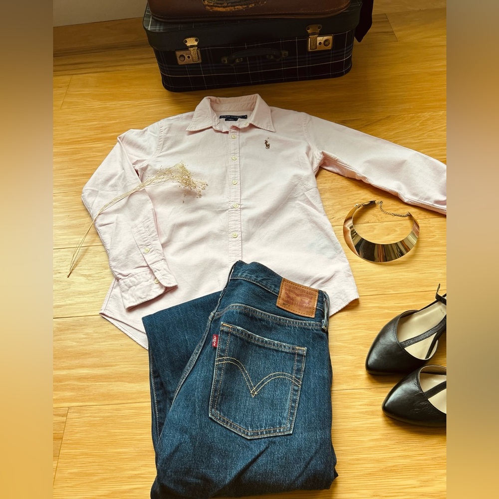 Ralph Lauren Light Pink Slim Fit Shirt